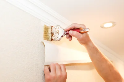 Pose de papier peint à Pontrieux — revêtements muraux et toiles de verre